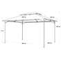 Tente NATERIAL Oxys acier, taupe, 12.17 m²