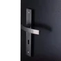 2 poignées de porte Louna trou de clé INSPIRE, aluminium entraxe 195 mm