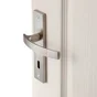 2 poignées de porte Louna trou de clé INSPIRE, aluminium entraxe 165 mm