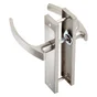 2 poignées de porte Louna sans trou INSPIRE, aluminium entraxe 165 mm