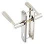 2 Poignées De Porte Nine Trou De Clé Inspire, Zinc Entraxe 165 Mm