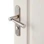 2 Poignées De Porte Nine Condamnation Inspire, Zinc Entraxe 165 Mm