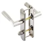 2 Poignées De Porte Nine Condamnation Inspire, Zinc Entraxe 165 Mm