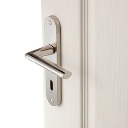 2 poignées de porte Sophie trou de clé INSPIRE, zamak entraxe 165 mm