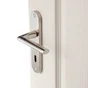 2 poignées de porte Sophie trou de clé INSPIRE, zamak entraxe 165 mm