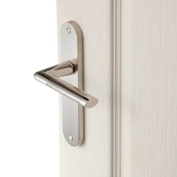 2 poignées de porte Sophie sans trou INSPIRE, zamak entraxe 165 mm