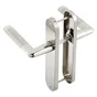 2 poignées de porte Sophie sans trou INSPIRE, zamak entraxe 165 mm