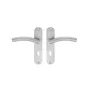 2 poignées de porte Margaud trou de clé INSPIRE, inox entraxe 165 mm