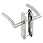 2 poignées de porte Margaud trou de clé INSPIRE, inox entraxe 165 mm