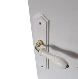 2 Poignées De Porte Bois Sans Trou, Bois Entraxe 195 Mm