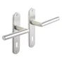 2 poignées de porte Sara trou de clé INSPIRE, inox entraxe 165 mm