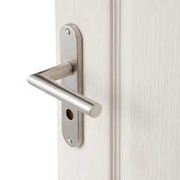 2 poignées de porte Sara condamnation INSPIRE, inox entraxe 165 mm