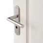 2 poignées de porte Sara condamnation INSPIRE, inox entraxe 165 mm