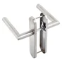 2 poignées de porte Sara sans trou INSPIRE, inox entraxe 165 mm