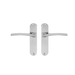 2 poignées de porte Marion sans trou INSPIRE, inox entraxe 165 mm
