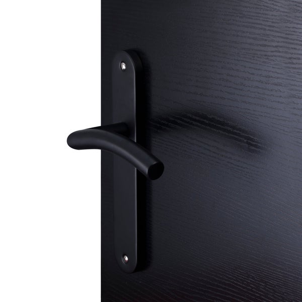 2 poignées de porte Margaud sans trou INSPIRE, inox entraxe 195 mm