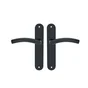 2 poignées de porte Margaud sans trou INSPIRE, inox entraxe 195 mm