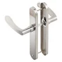 2 poignées de porte Louise sans trou INSPIRE, zamak entraxe 195 mm