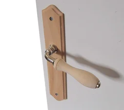2 Poignées De Porte Bois Sans Trou, Bois Entraxe 195 Mm