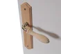 2 Poignées De Porte Bois Sans Trou, Bois Entraxe 195 Mm