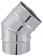 Coude lisse inox de raccordement Isotip, JONCOUX, diam. 139 mm 45°