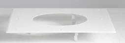 Plaque de propreté pour tubage Isotip, JONCOUX, diam. 150 mm, blanc