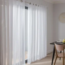 Voilage Transparent, Chic Blanc L.145 X H.240 Cm