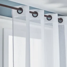 Voilage Tamisant, Linette Blanc L.145 X H.240 Cm