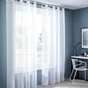 Voilage Tamisant, Linette Blanc L.145 X H.240 Cm