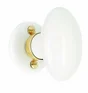 Bouton De Porte Porcelaine Porcelaine De Limoges Laitonné