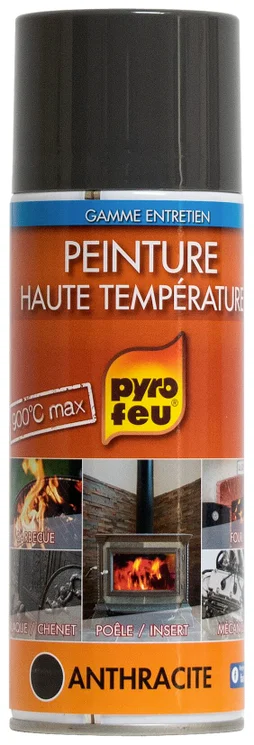 Peinture aérosol thermique anthracite PYORFEU, 400 ml