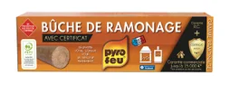 Bûche de ramonage avec garantie R.C et certificat, PYROFEU