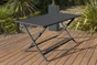 Table de jardin de repas DCB GARDEN Marius rectangulaire gris anth 4/6 pers
