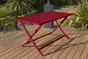 Table de jardin DCB GARDEN Marius rectangulaire carmin, 4 personnes