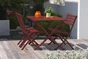 Table de jardin DCB GARDEN Marius rectangulaire carmin, 4 personnes