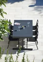 Table de jardin pliante ARCANE Sunrise rectangulaire anthracite de 6 à 10 perso