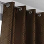 Rideau Tamisant, Tilda Noir Et Doré L.140 X H.260 Cm
