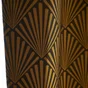 Rideau Tamisant, Tilda Noir Et Doré L.140 X H.260 Cm