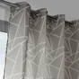 Rideau Tamisant, Tango Gris Et Blanc L.140 X H.250 Cm
