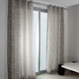 Rideau Tamisant, Tango Gris Et Blanc L.140 X H.250 Cm