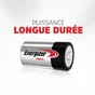 Lot de 2 piles alcaline LR20 D, ENERGIZER, 1.5 V max