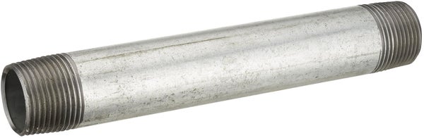 Tube d'alimentation en acier galvanisé, diam. 21 mm, en barre de 0.3 m