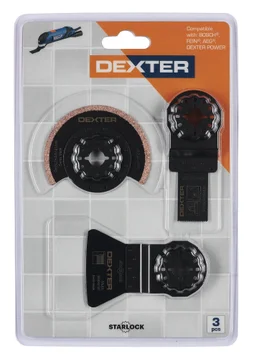 Set De 3 Accessoires Dexter Pour Bois/Métal/Carrelage Starlock