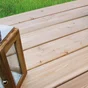 Lame de terrasse neva 2400x145x26mm bois sable classe 3