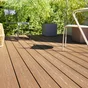Lame de terrasse premium 3000x150x21 composite brun fonce