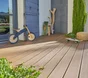 Lame de terrasse luxia 2400x145x2mm composite teck