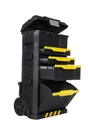 Servante De Chantier + Boîte À Outils Stanley Plastique, 4 Tiroirs 50 Cm