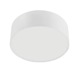 Plafonnier, Essentiel, Tissu Blanc, Inspire, Sitia, 1 Lumière, 29 Cm