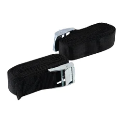 Sangle à griffes largeur 25mm x longueur 2.5m noir 125 kg, STANDERS lot de 2