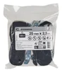 Sangle à griffes largeur 25mm x longueur 2.5m noir 125 kg, STANDERS lot de 2